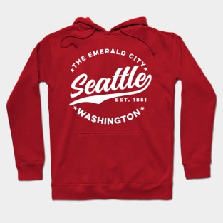 Vintage Seattle Emerald City Washington USA Hoodie